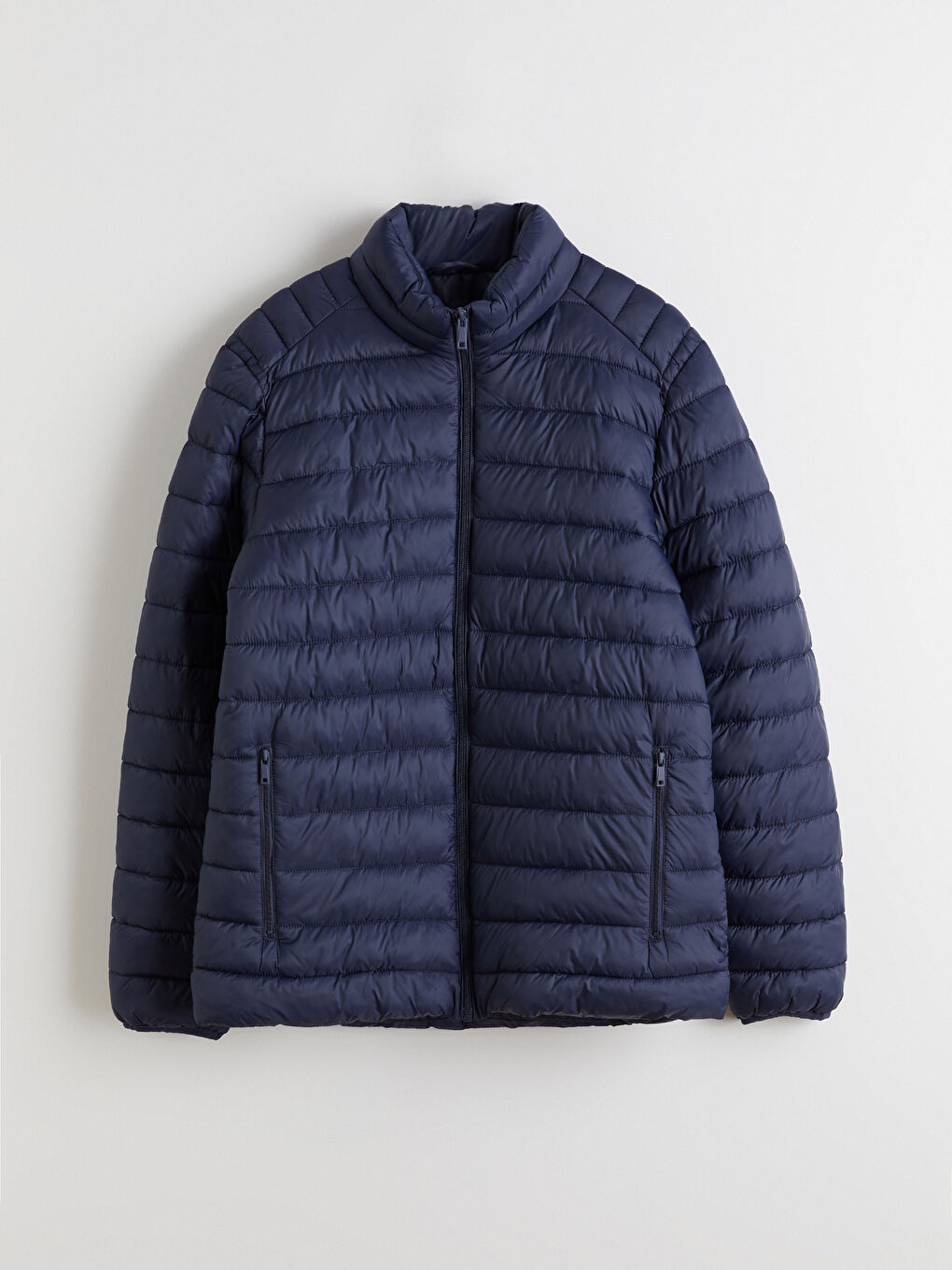 Мужчины Синий Пуховое пальто-5