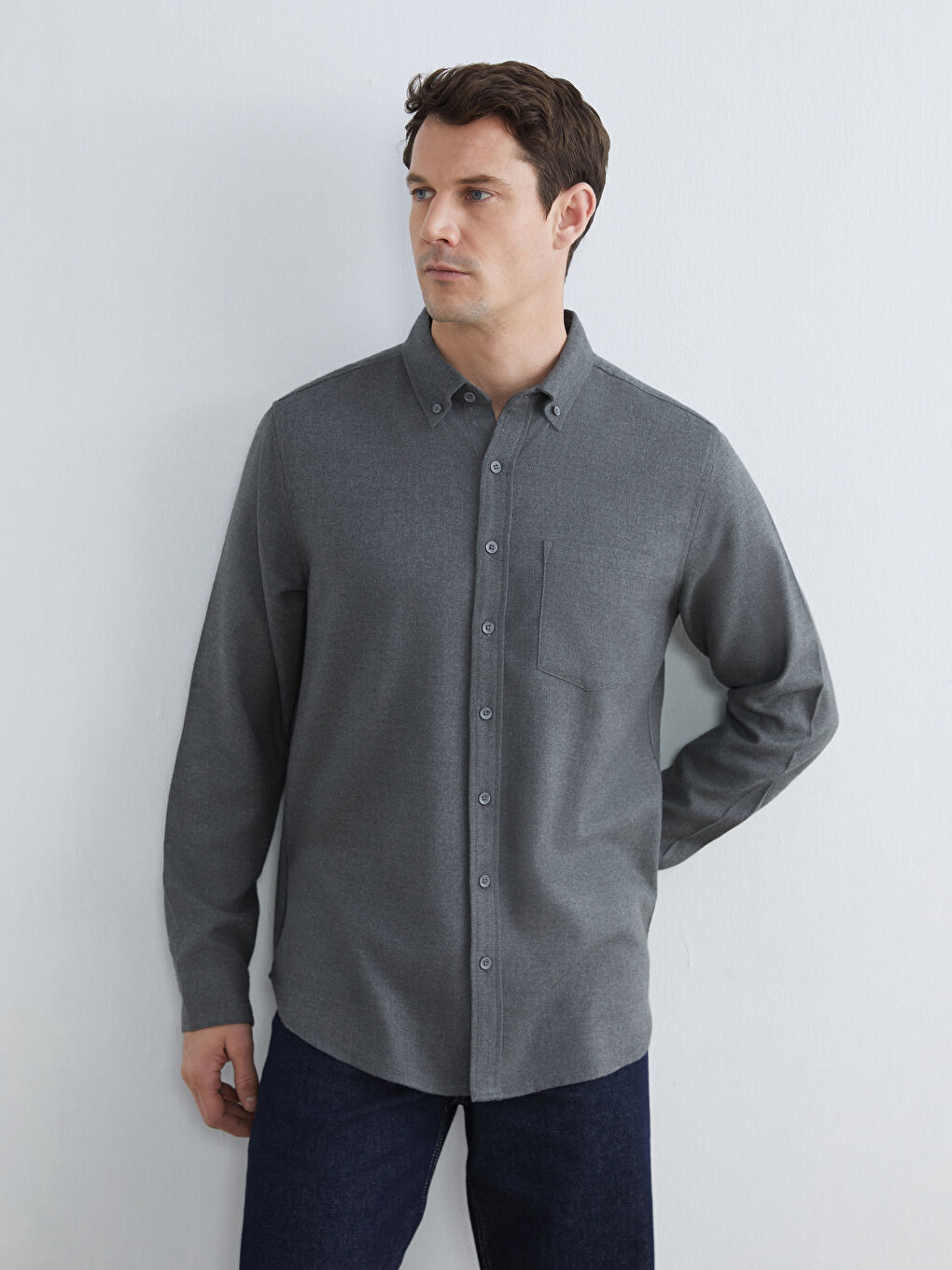 Regular Fit Gabardine Men's Shirt