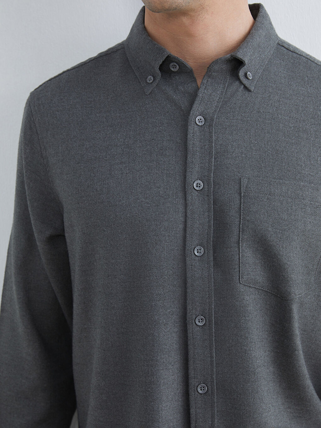 Regular Fit Gabardine Men's Shirt-2