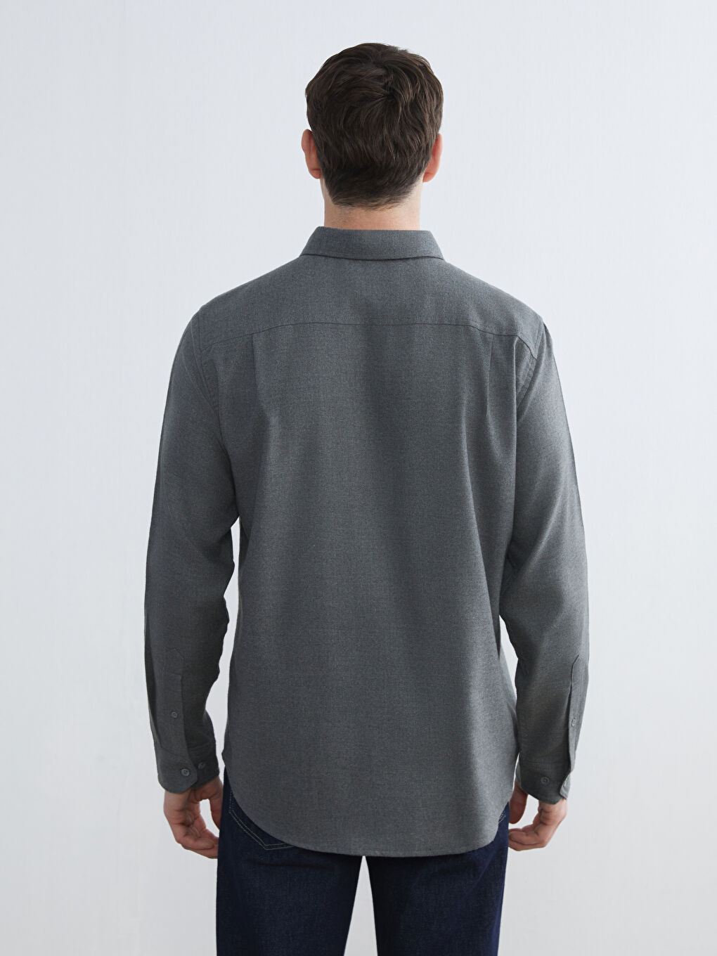 Regular Fit Gabardine Men's Shirt-3