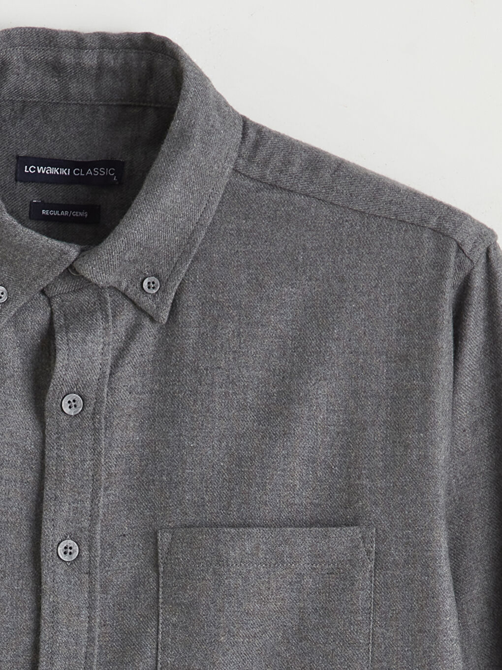 Regular Fit Gabardine Men's Shirt-5