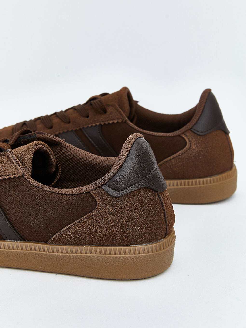 Kahverengi Bağcıklı Kadın Spor Ayakkabı-4