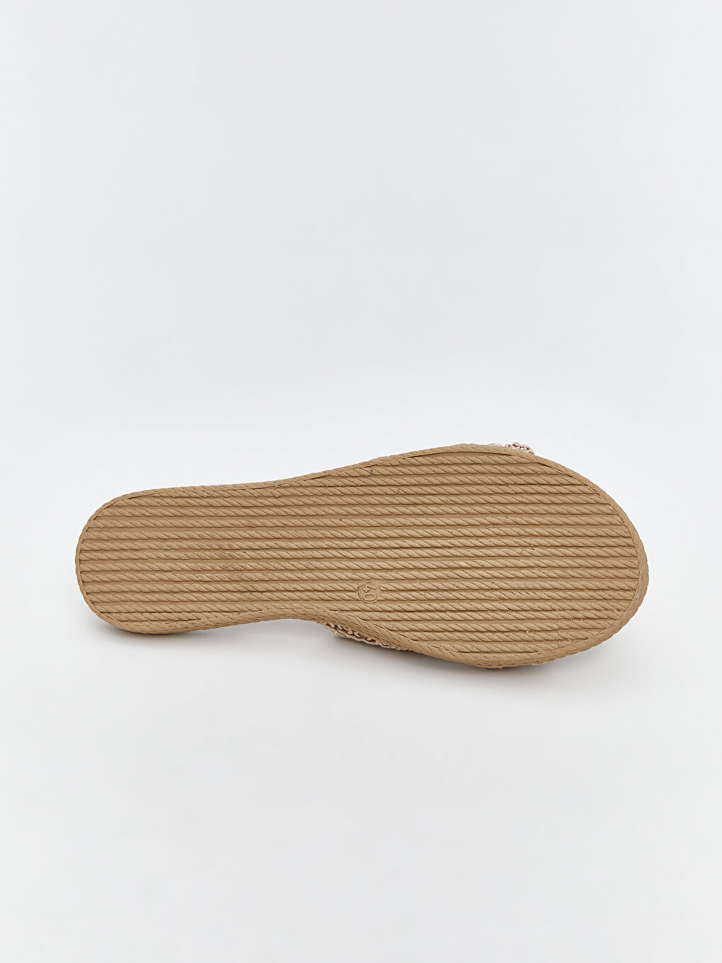 Bej Tek Bantlı Kadın Terlik-3