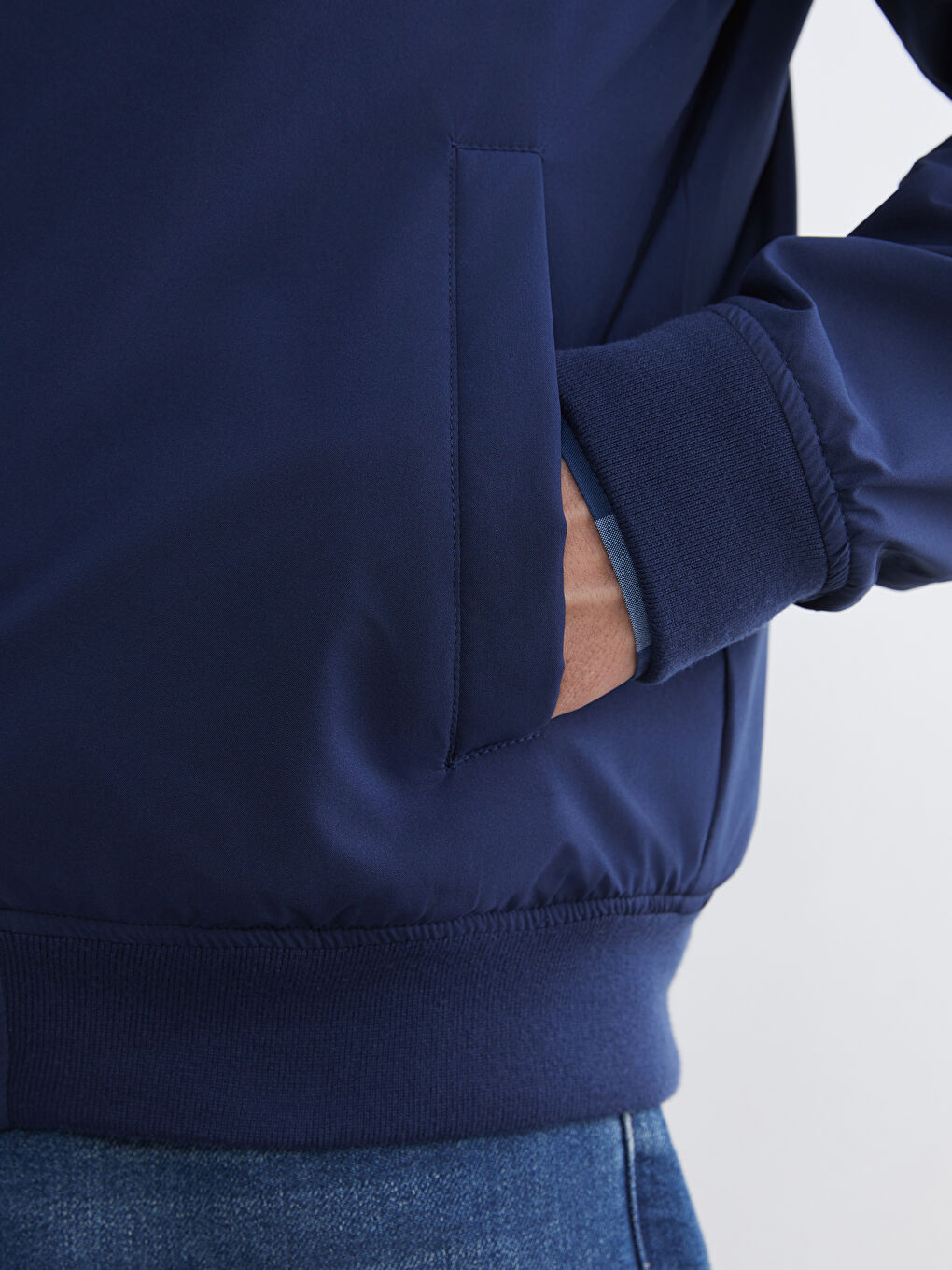 Standart Kalıp Kolej Yaka Erkek Mont-3