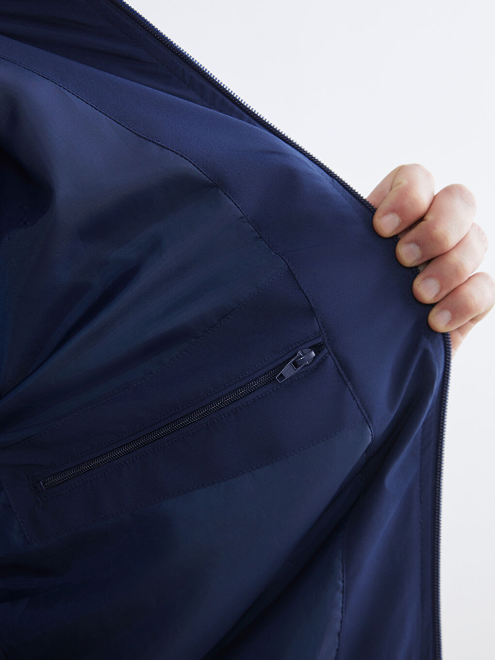 Standart Kalıp Kolej Yaka Erkek Mont-4