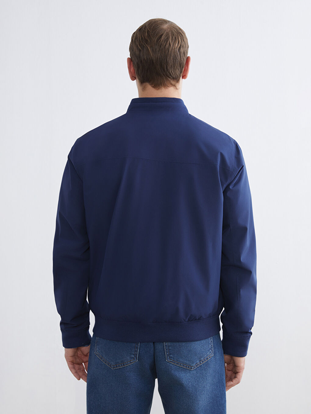 Standart Kalıp Kolej Yaka Erkek Mont-5