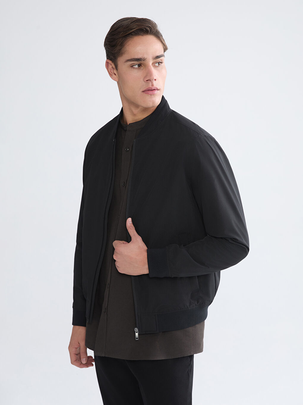 معطف أسود رجل-1