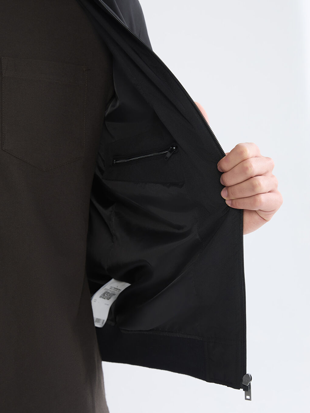 معطف أسود رجل-6