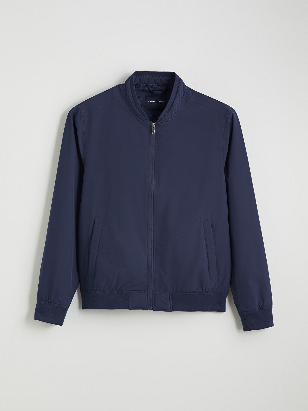 Lacivert Standart Kalıp Kolej Yaka Erkek Mont-5