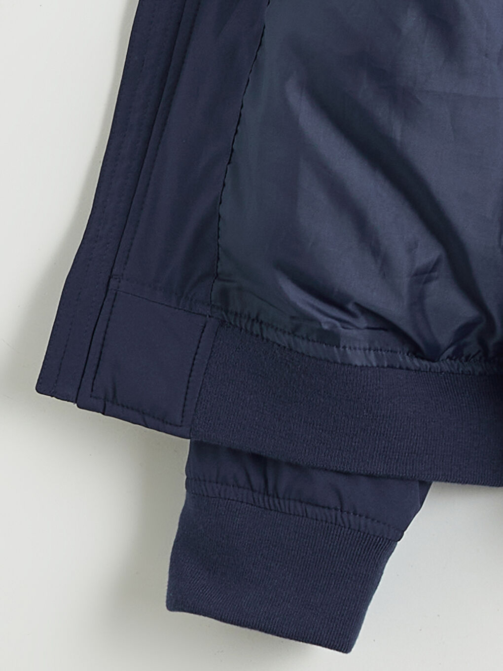 Lacivert Standart Kalıp Kolej Yaka Erkek Mont-8