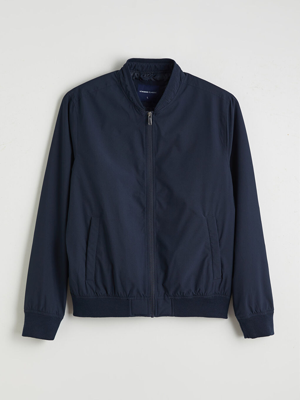 Lacivert Standart Kalıp Kolej Yaka Erkek Mont-10