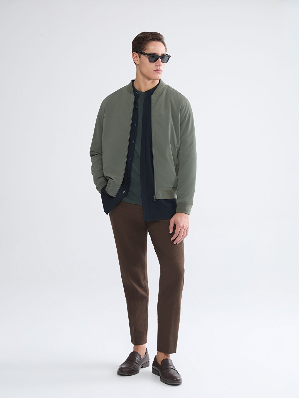 Мужское колледж пальто со стандартным кроем-2