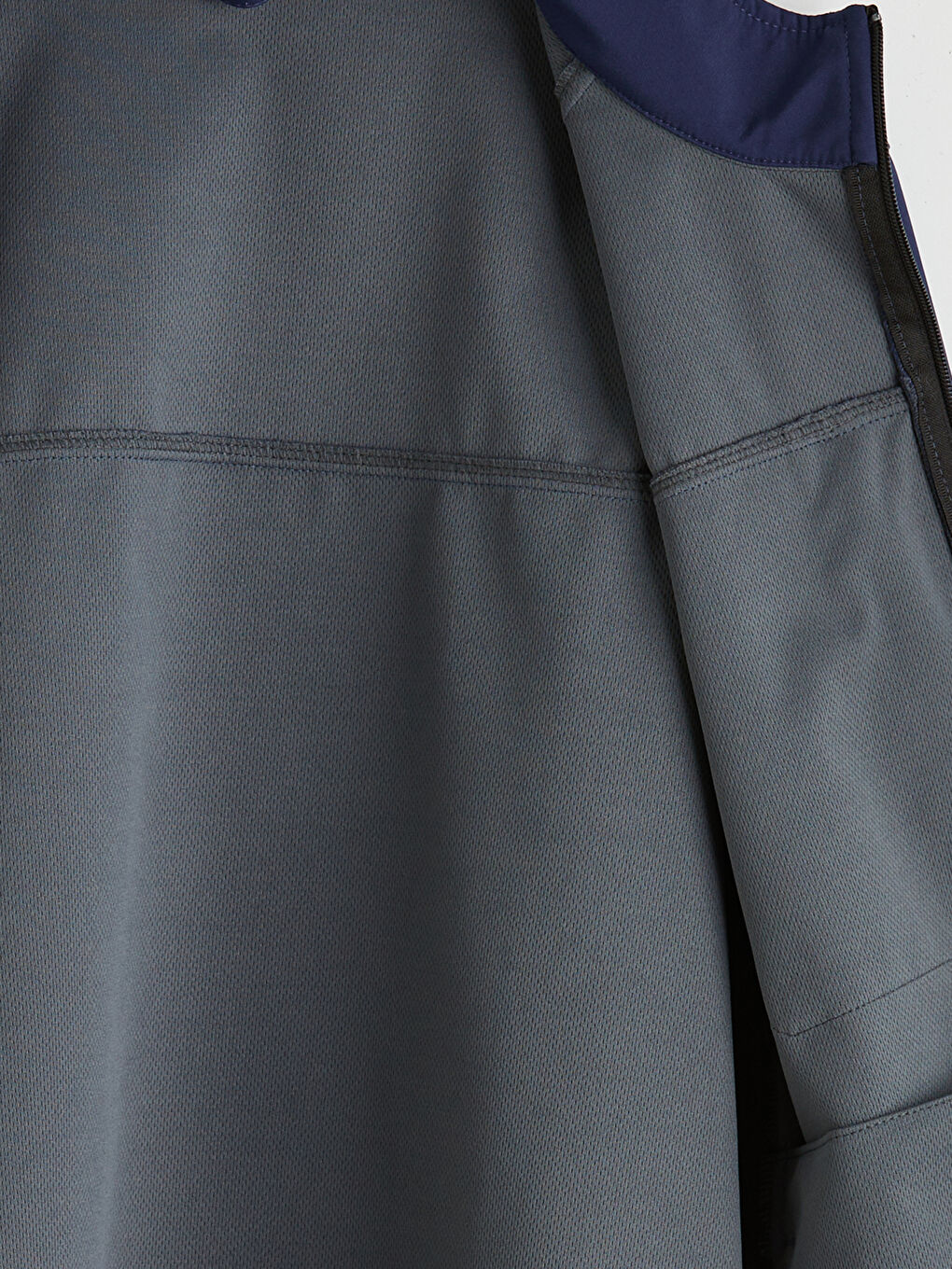 Lacivert Standart Kalıp Dik Yaka Erkek Mont-6