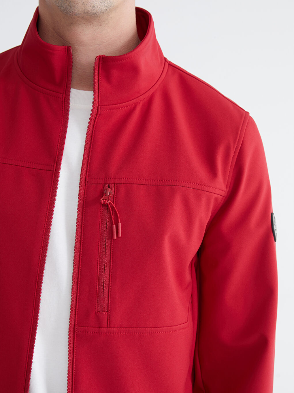 Мужчины Красный Пальто-2