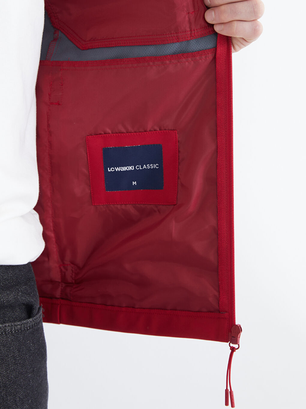 Мужчины Красный Пальто-3