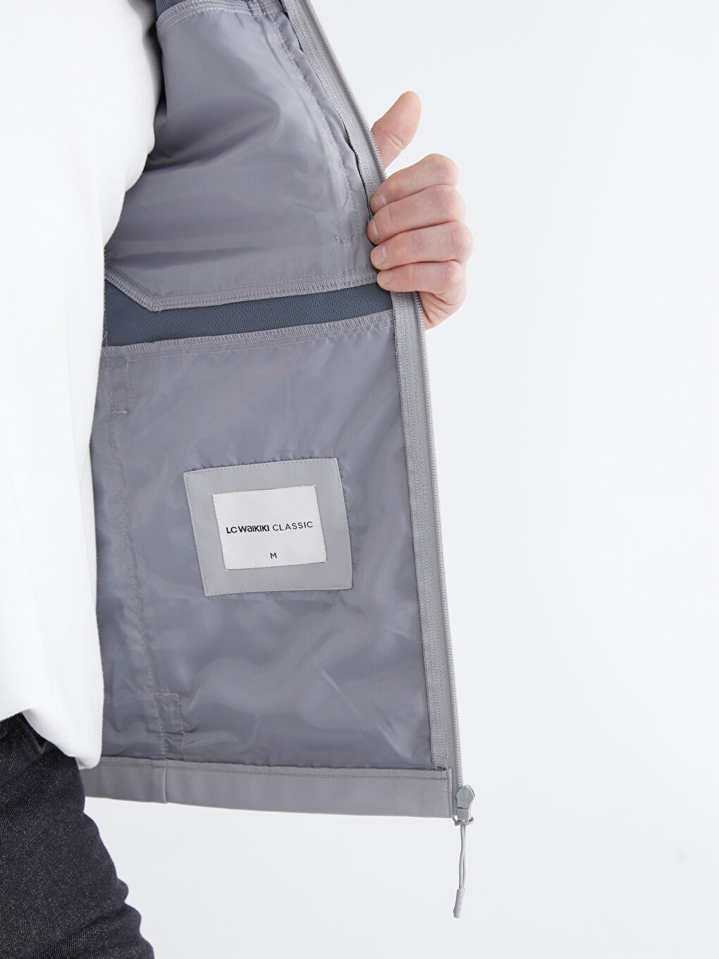 Мужчины Серый Пальто-3