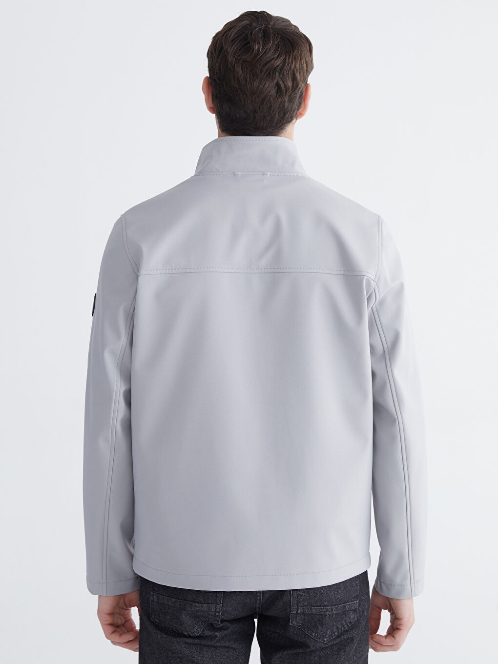 Мужчины Серый Пальто-4