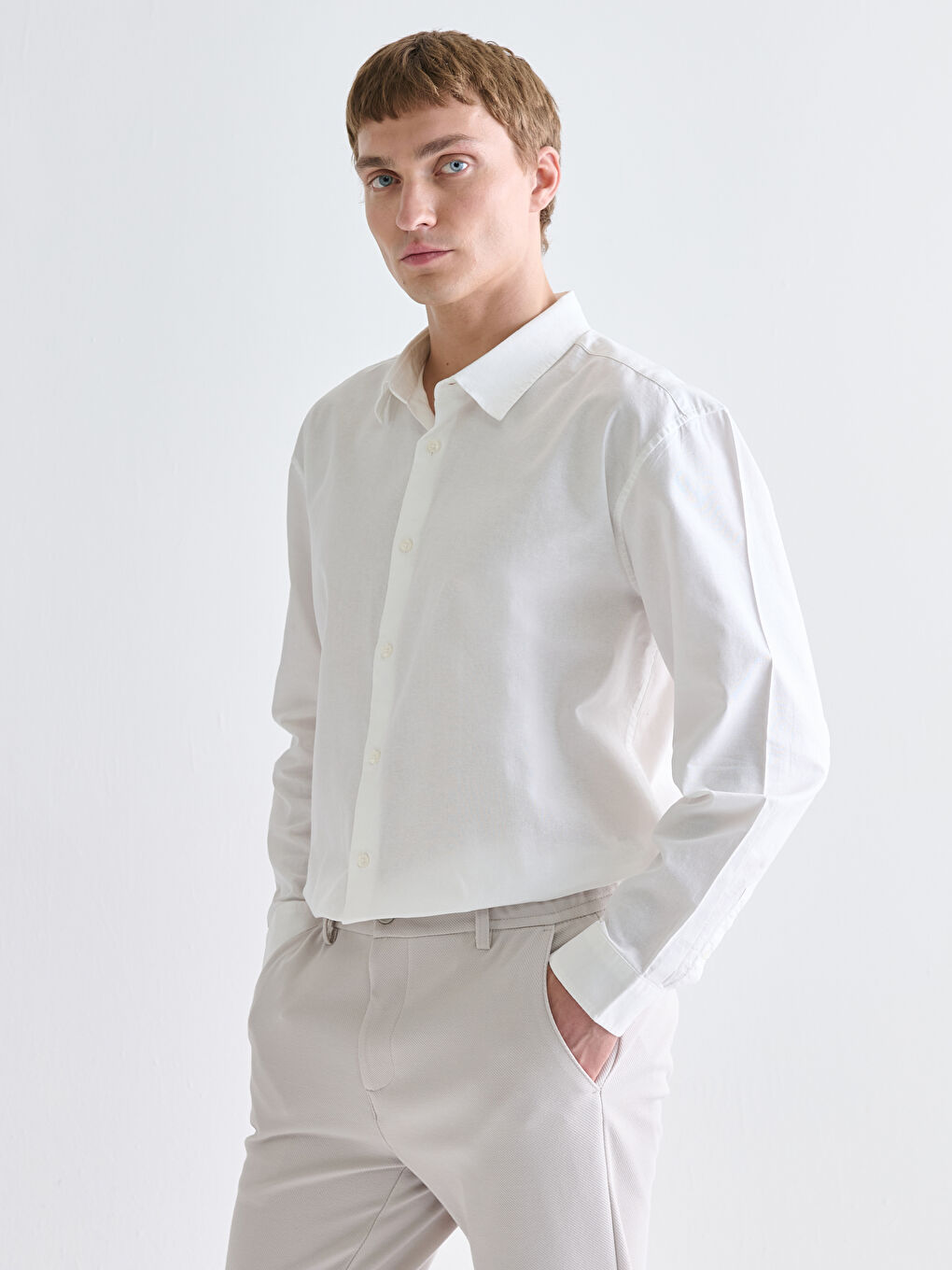 Чоловіча сорочка Oxford вільного крою