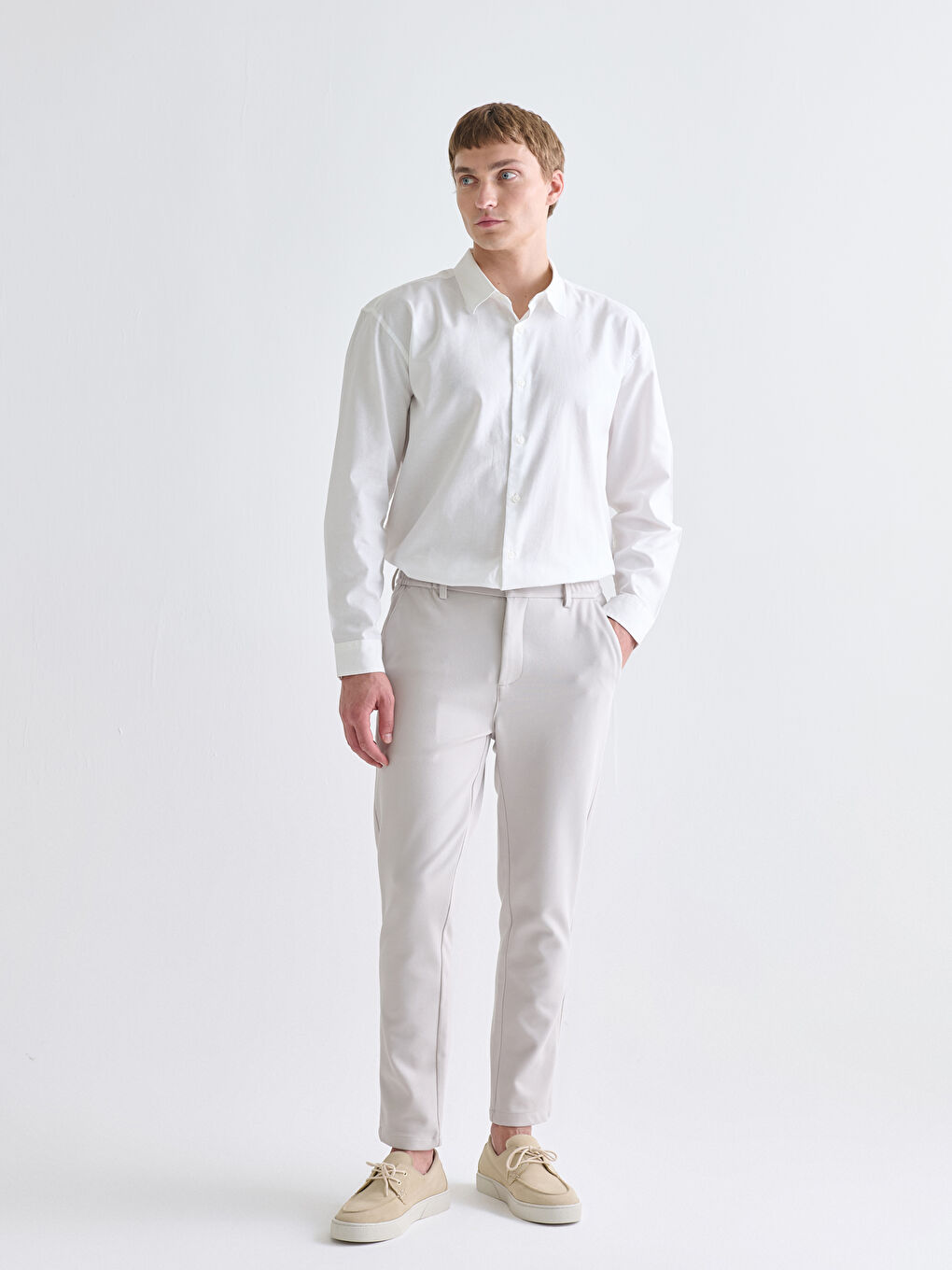 Чоловіча сорочка Oxford вільного крою-1