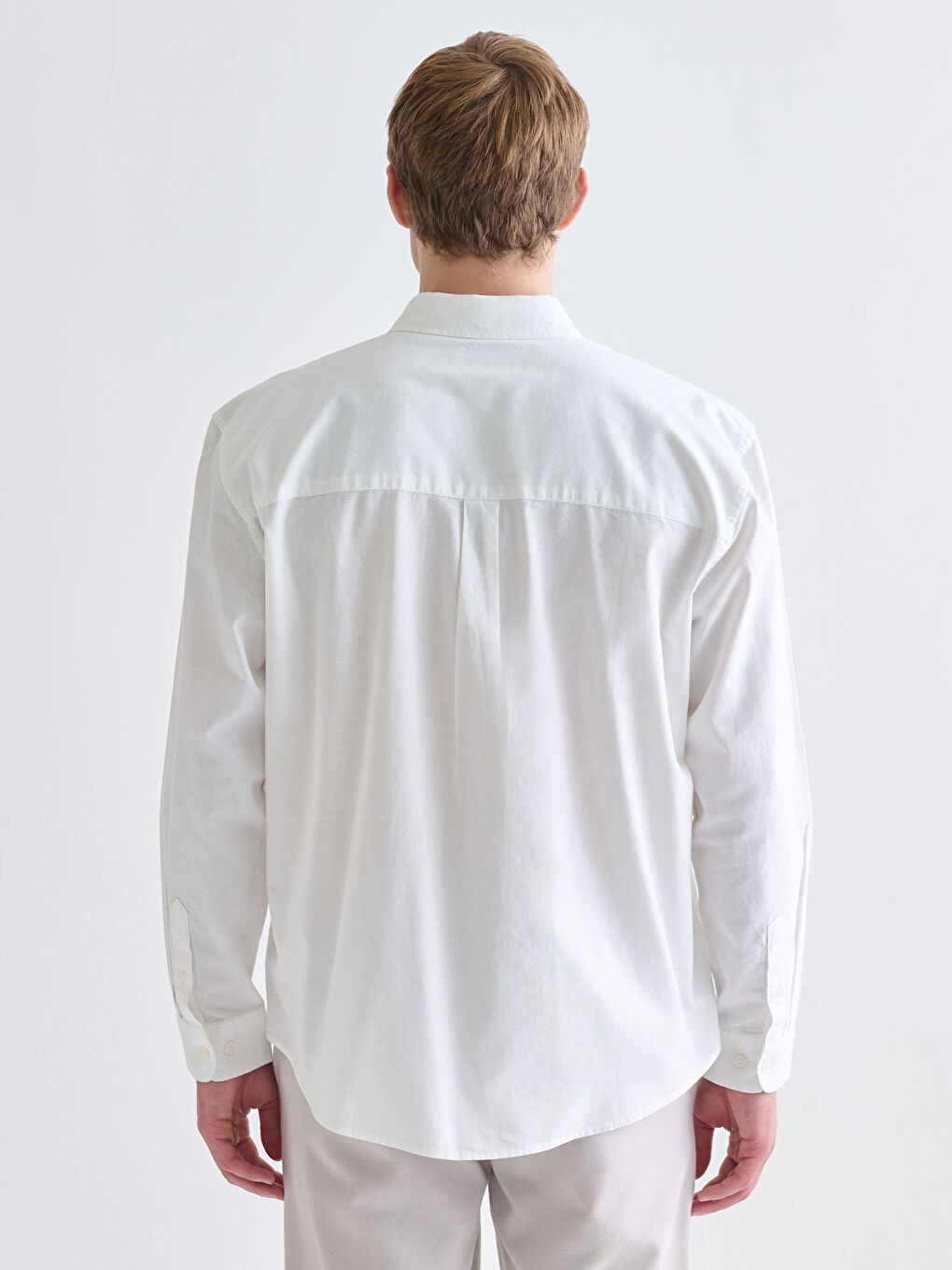 Чоловіча сорочка Oxford вільного крою-3