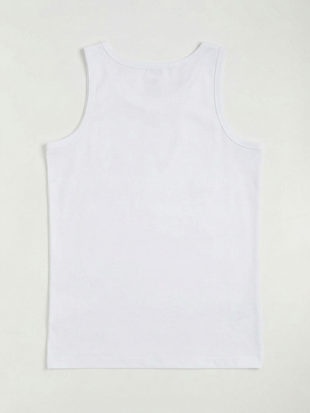 Beyaz Bisiklet Yaka Erkek Çocuk Atlet 2'li-4