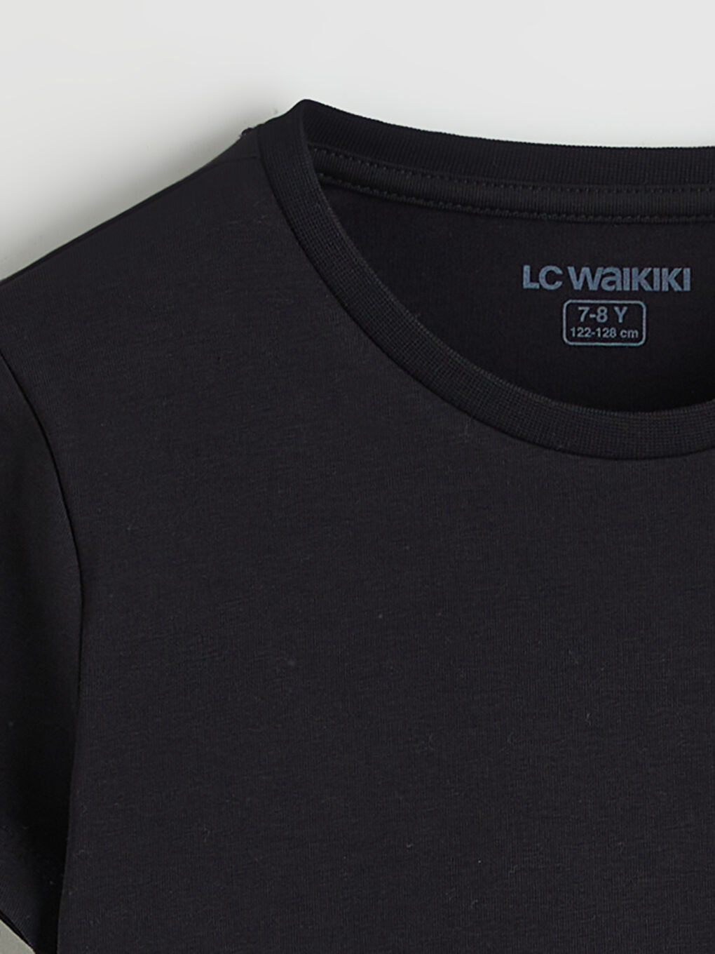 Siyah Bisiklet Yaka Erkek Çocuk Fanila-1