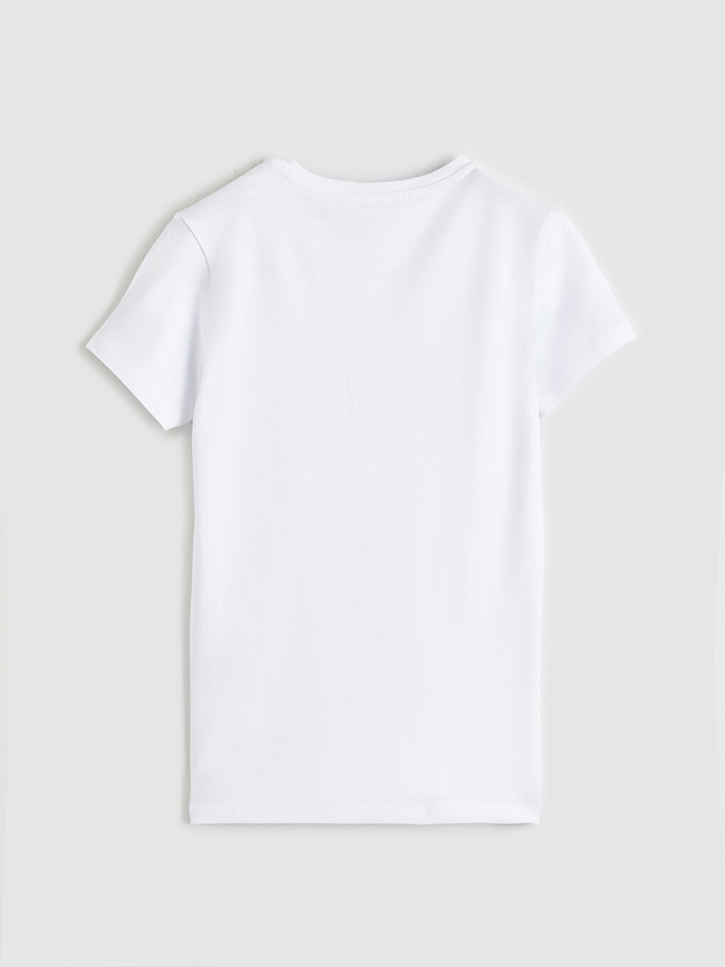 Beyaz Bisiklet Yaka Erkek Çocuk Fanila-1