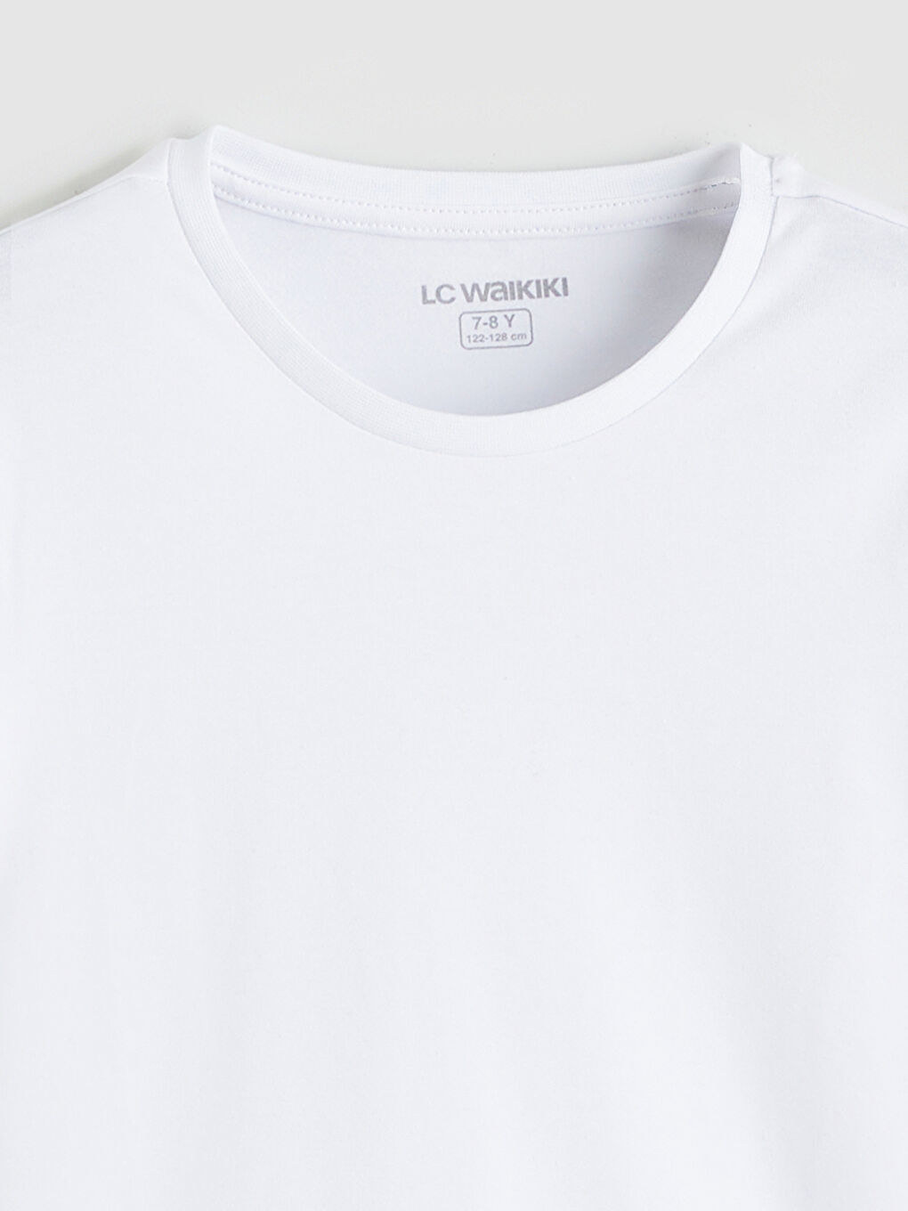 Beyaz Bisiklet Yaka Erkek Çocuk Fanila-2