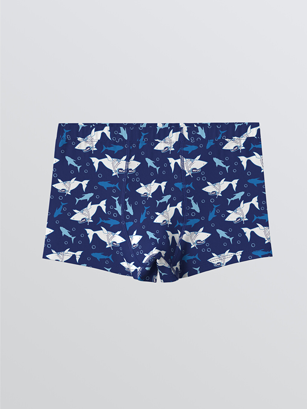 Lacivert Baskılı Erkek Çocuk Boxer-1