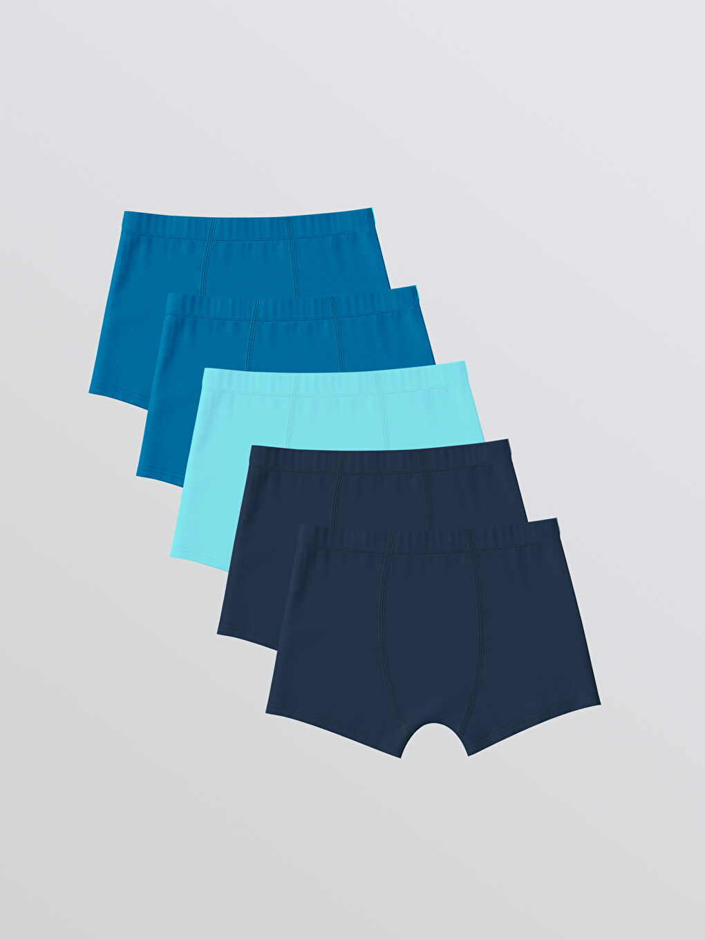 Lacivert Basic Erkek Çocuk Boxer 5'li