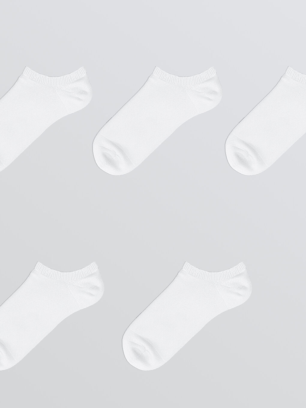 Woman WHITE Trainer Socks-1