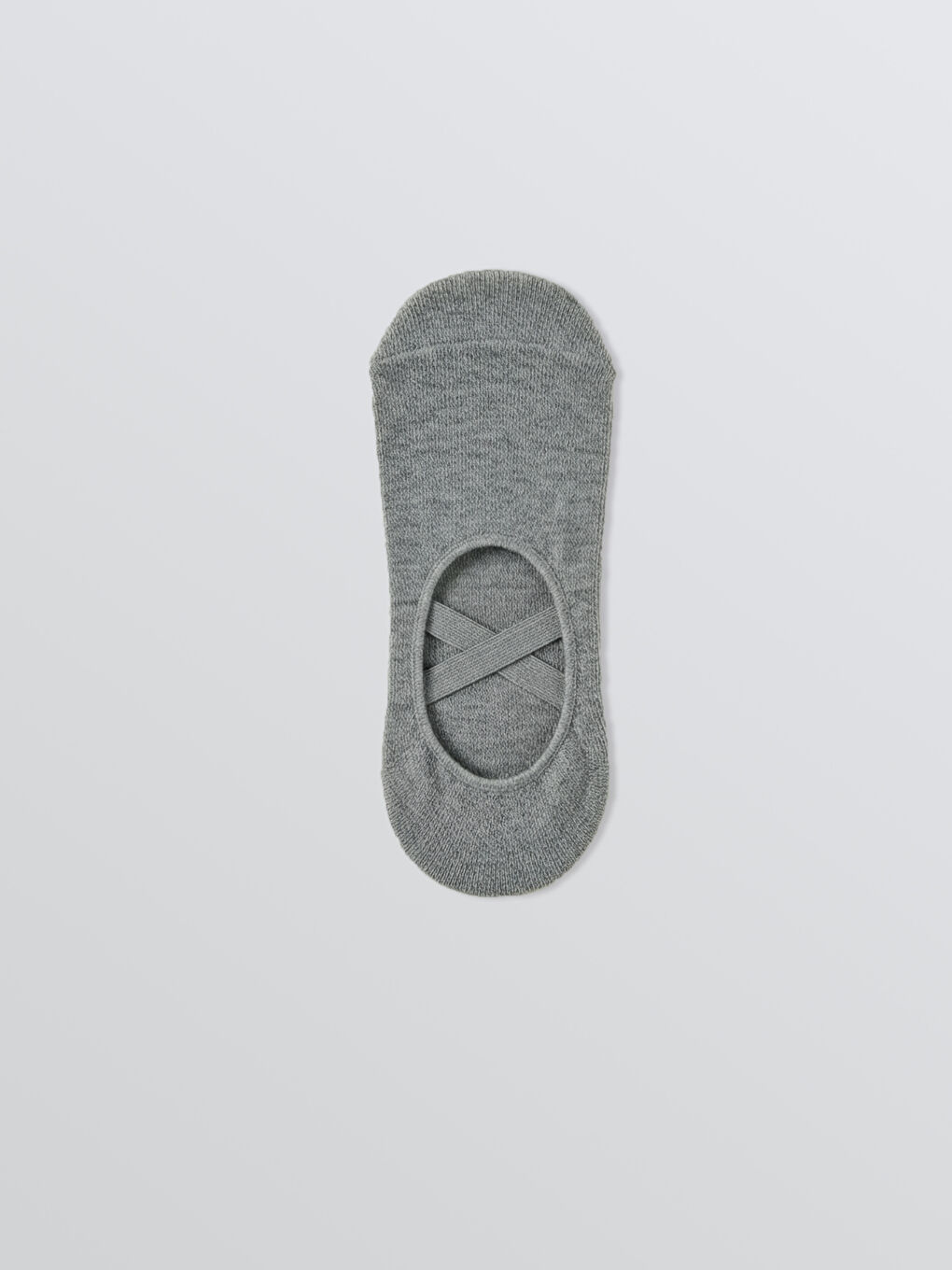 Gri Kadın Düz Yoga ve Pilates Çorabı 2'li-1