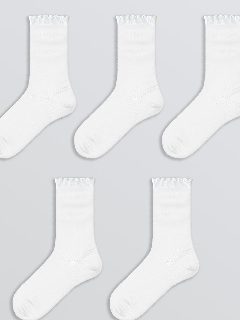 Woman ECRU Ankle Socks-1