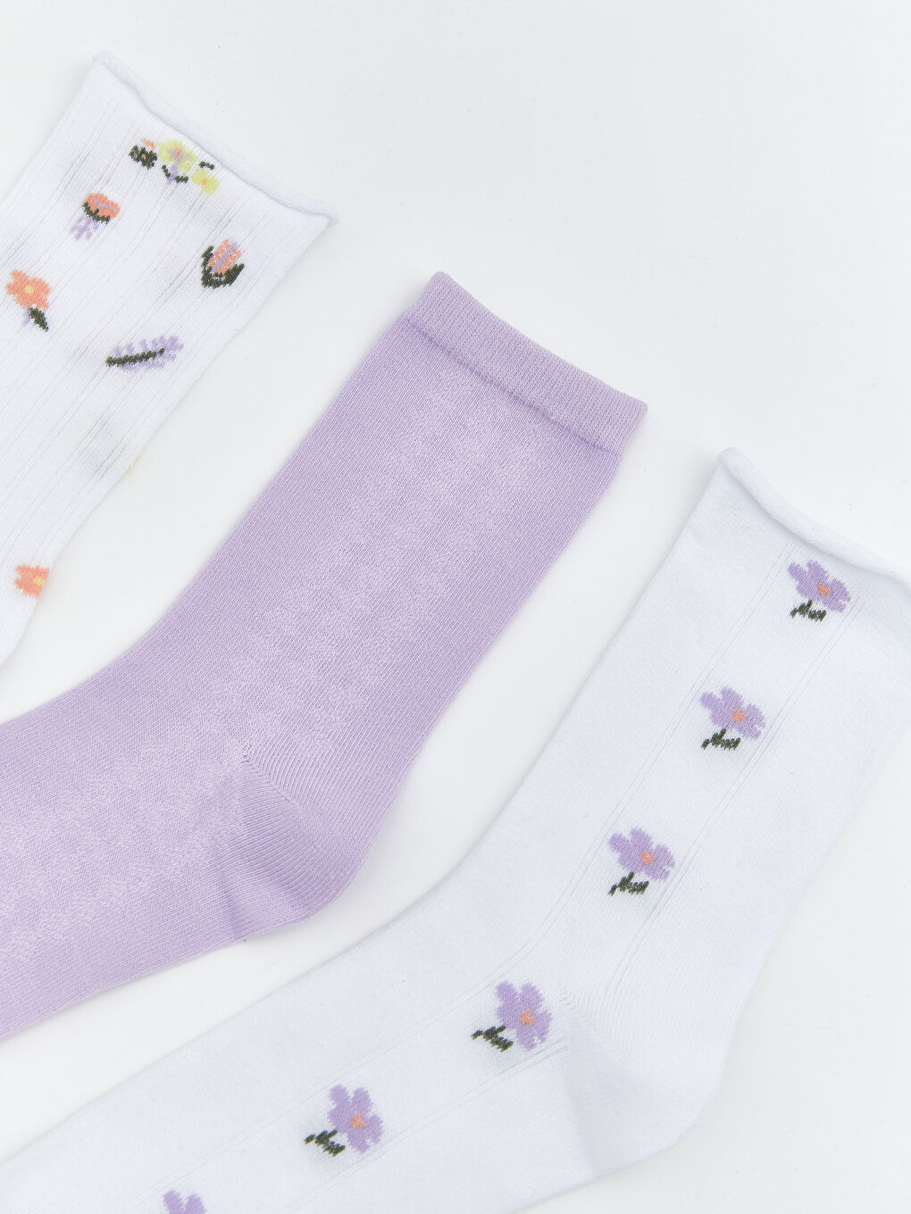 Женщины Белый Носки до щиколотки-1