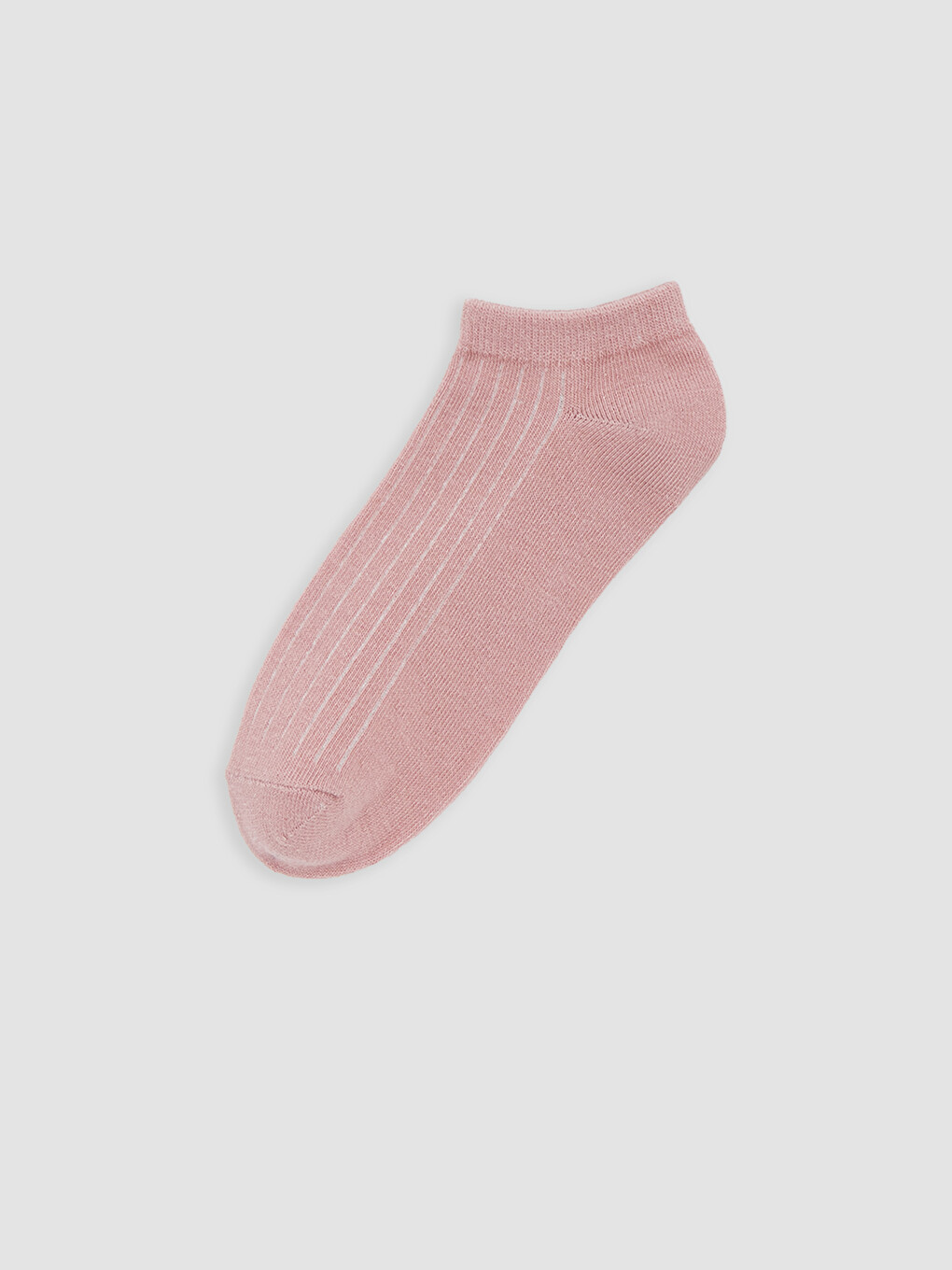 Pembe Çizgili Kadın Patik Çorap