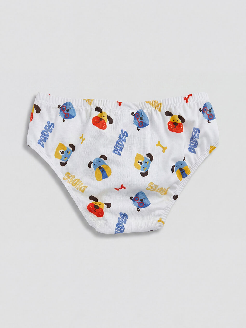 Beyaz Desenli Erkek Çocuk Külot-1