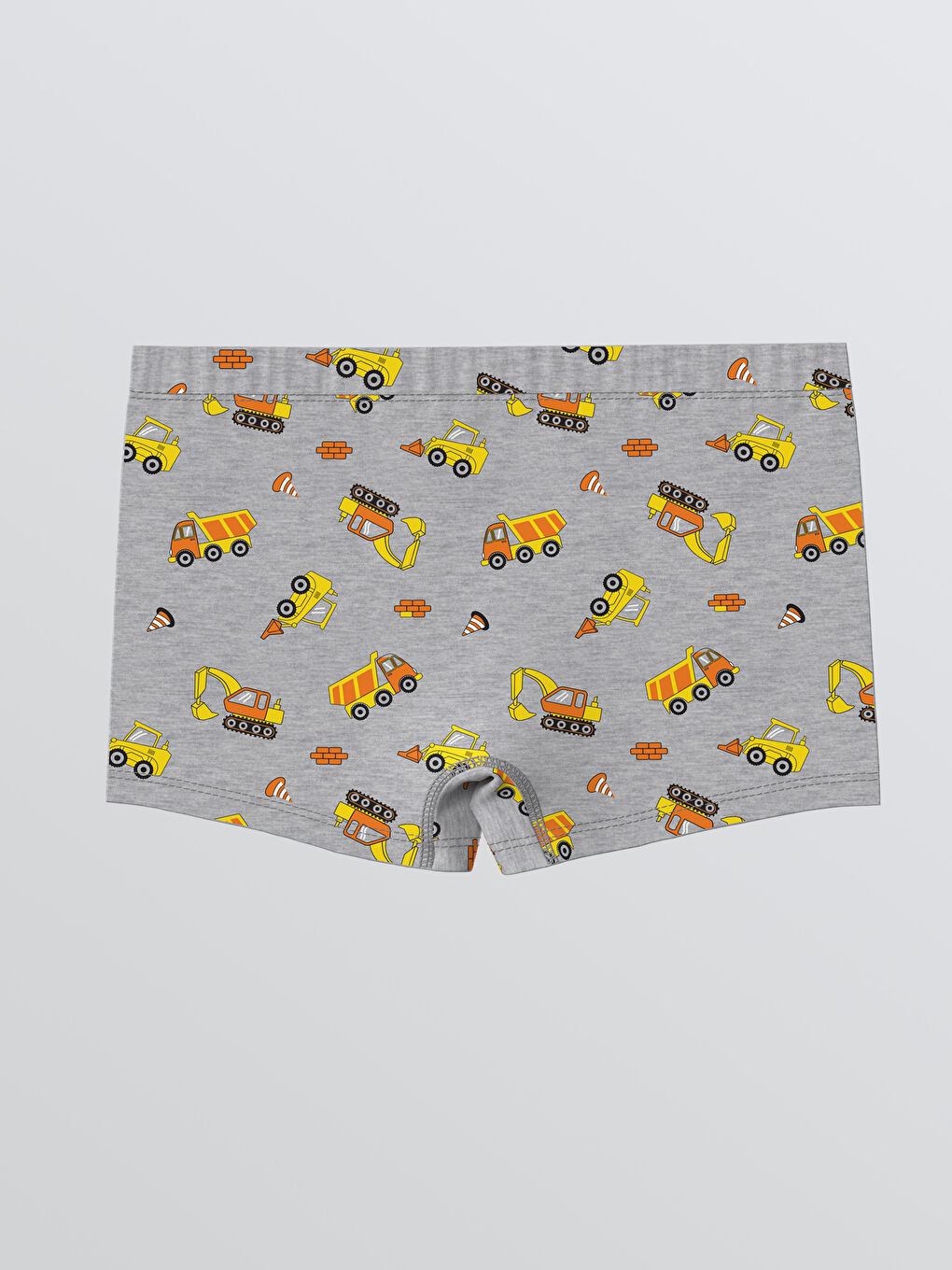 Gri Beli Lastikli Baskılı Erkek Bebek Boxer-1