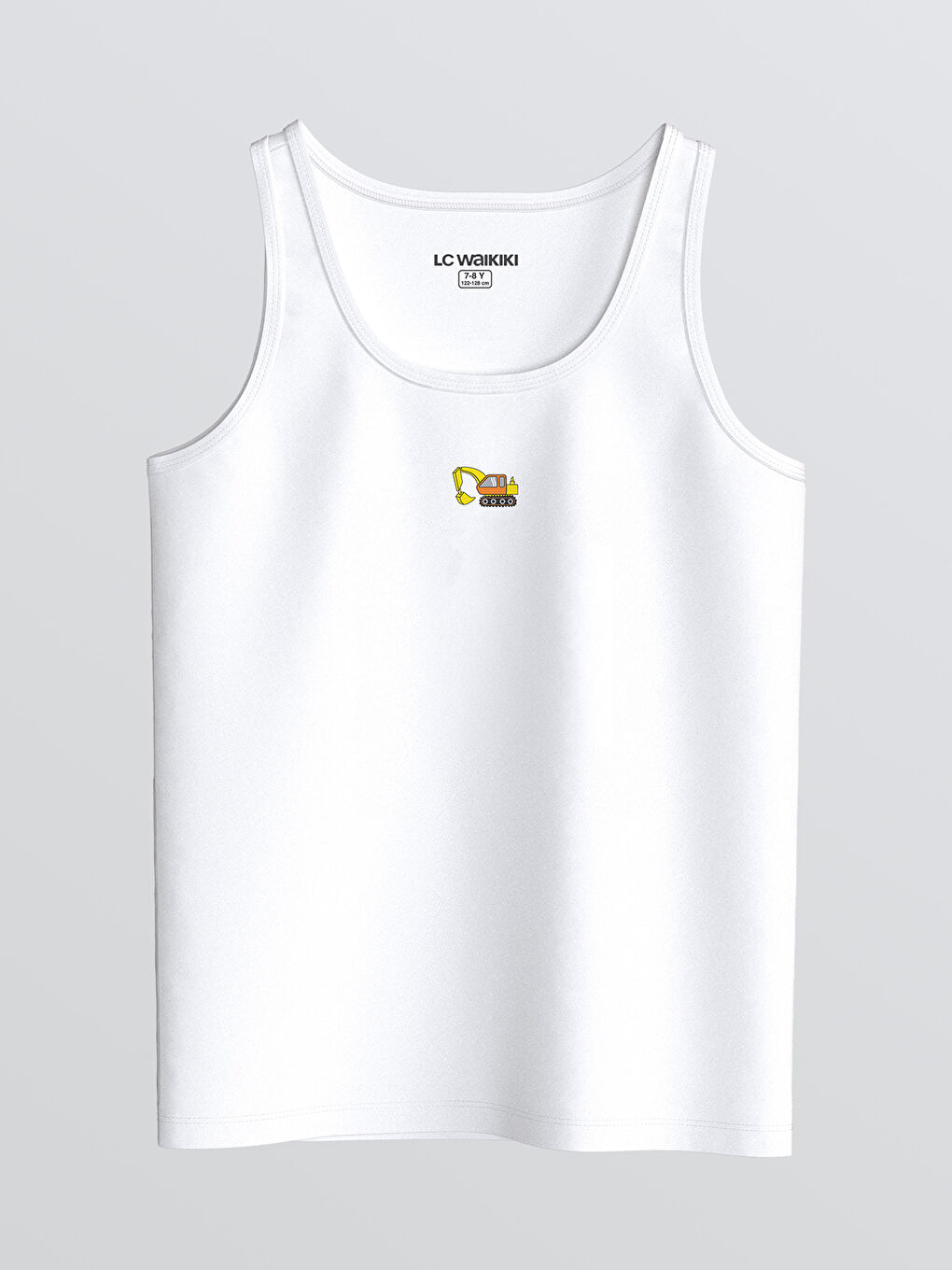 Ekru Bisiklet Yaka Erkek Çocuk Atlet