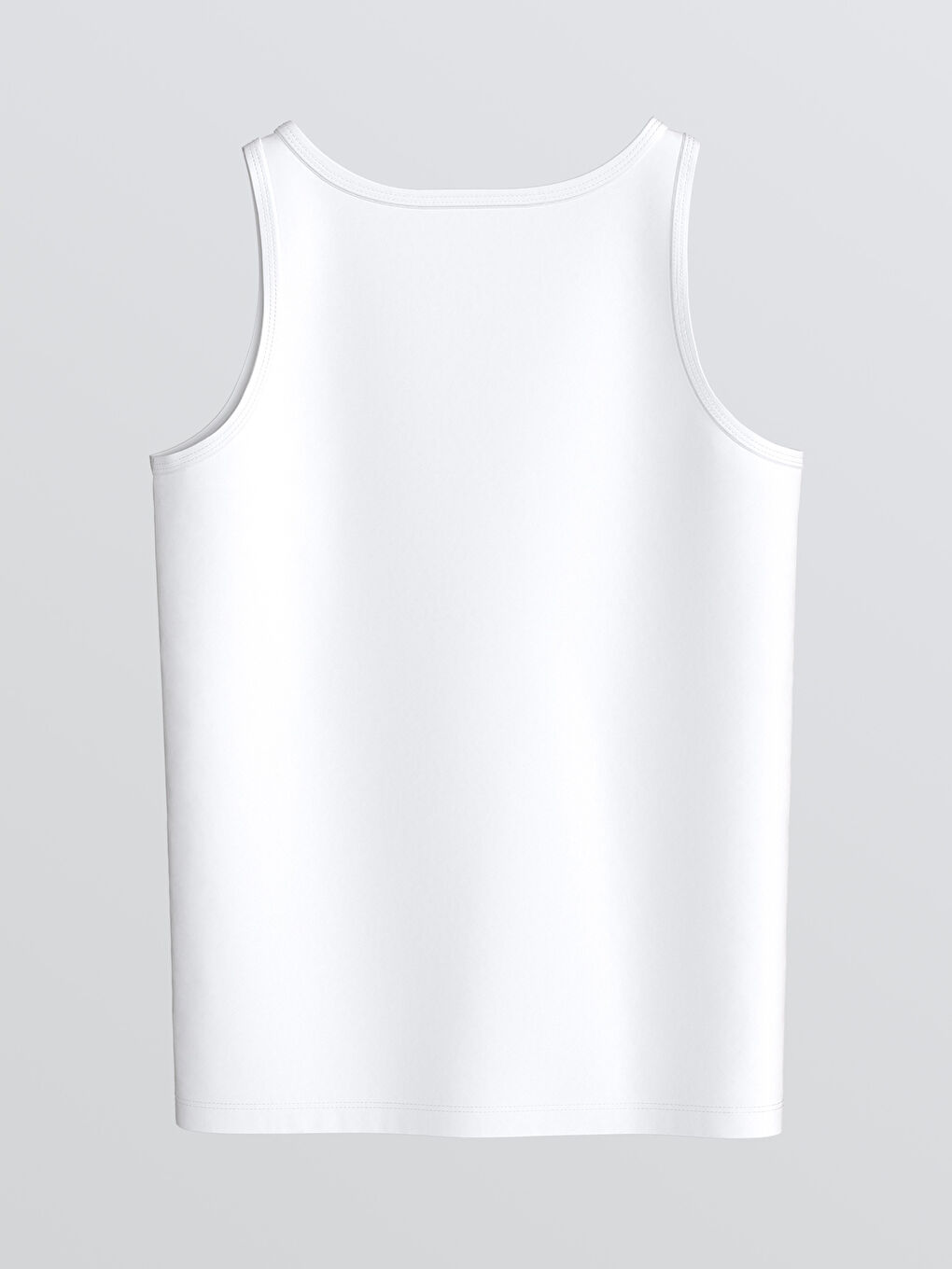 Ekru Bisiklet Yaka Erkek Çocuk Atlet-1