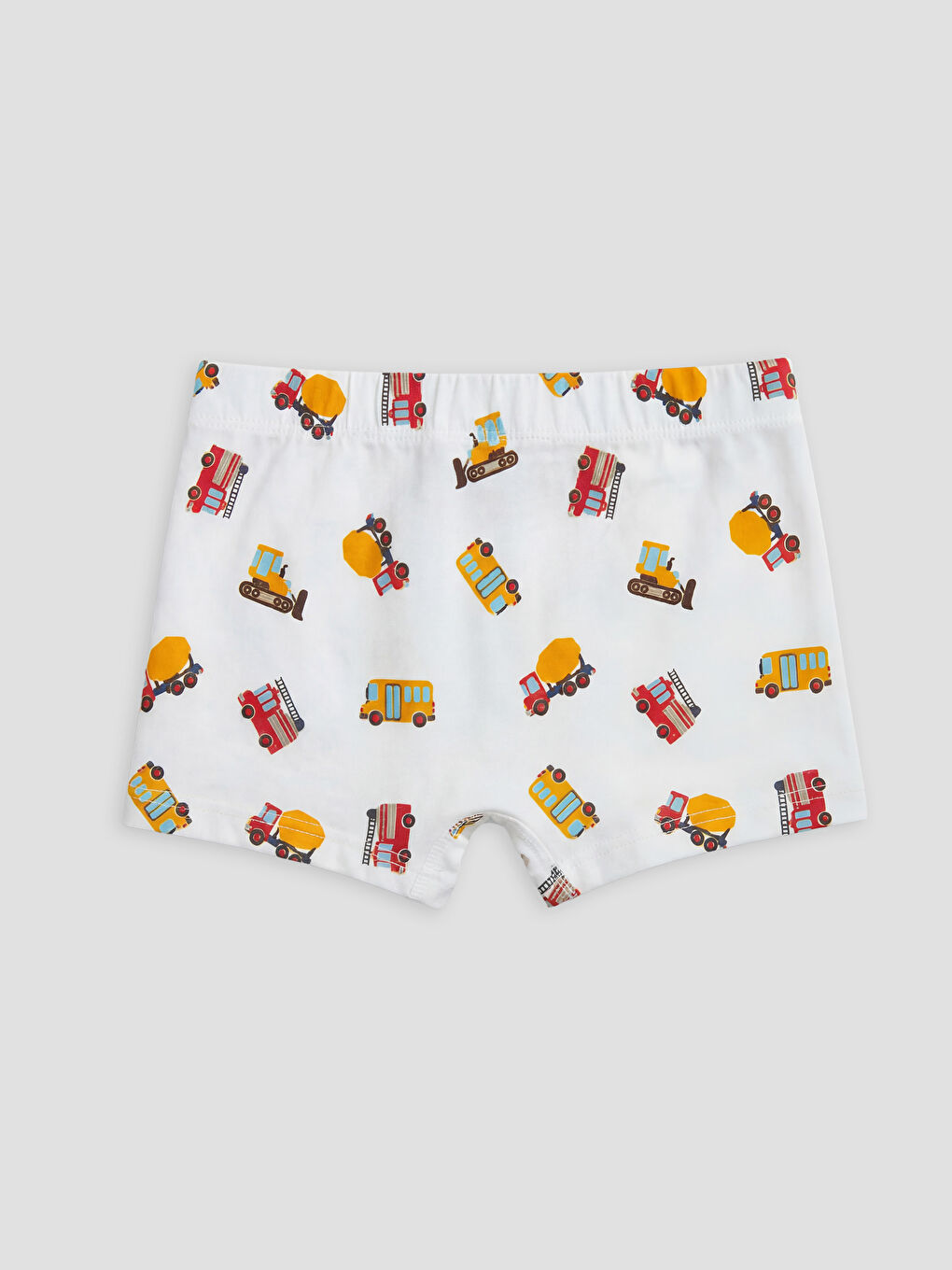 Ekru Baskılı Erkek Çocuk Boxer-1