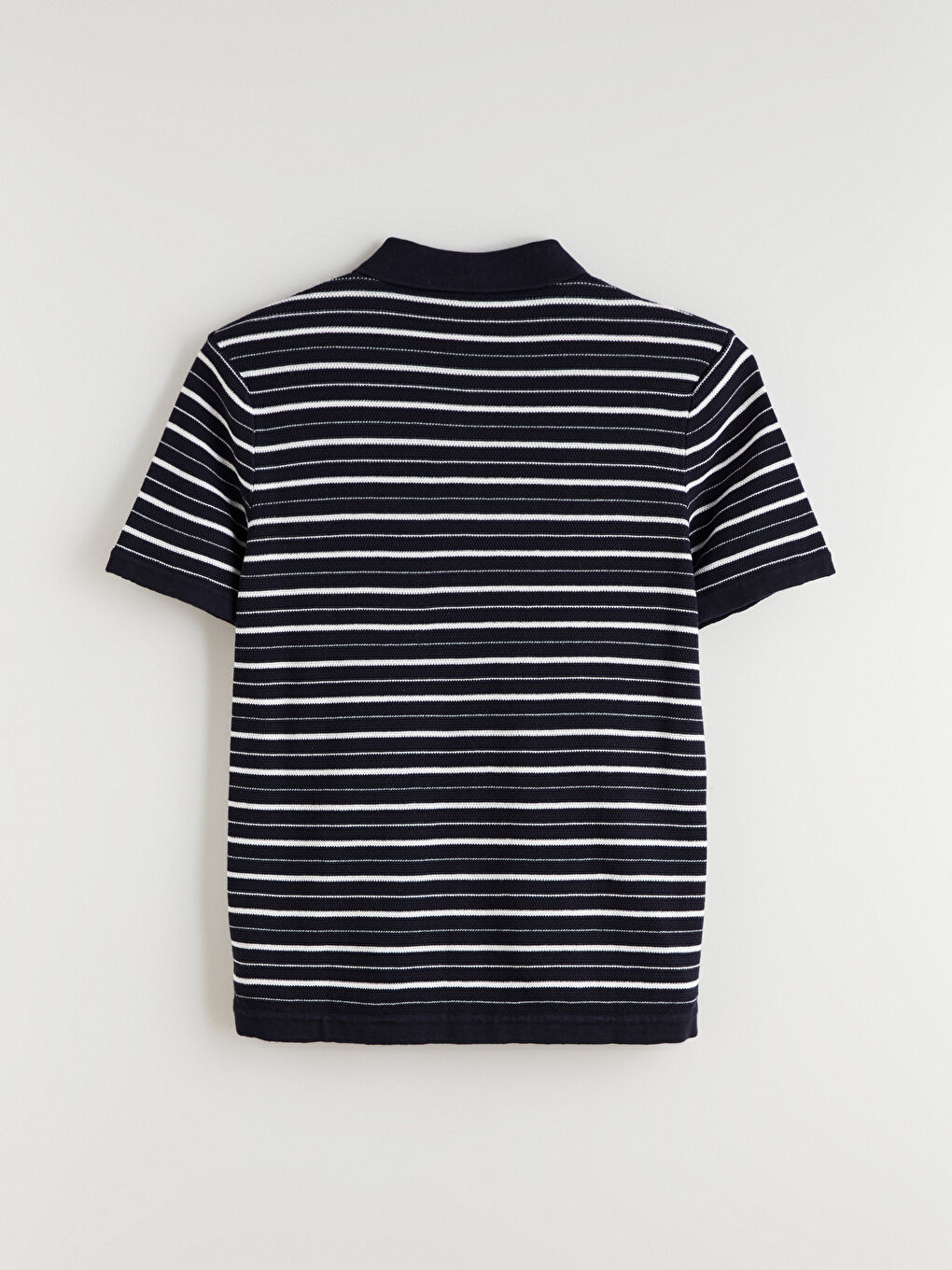 Водолазка Мужская Трикотажная Кофта в Полоску с Коротким Рукавом-9