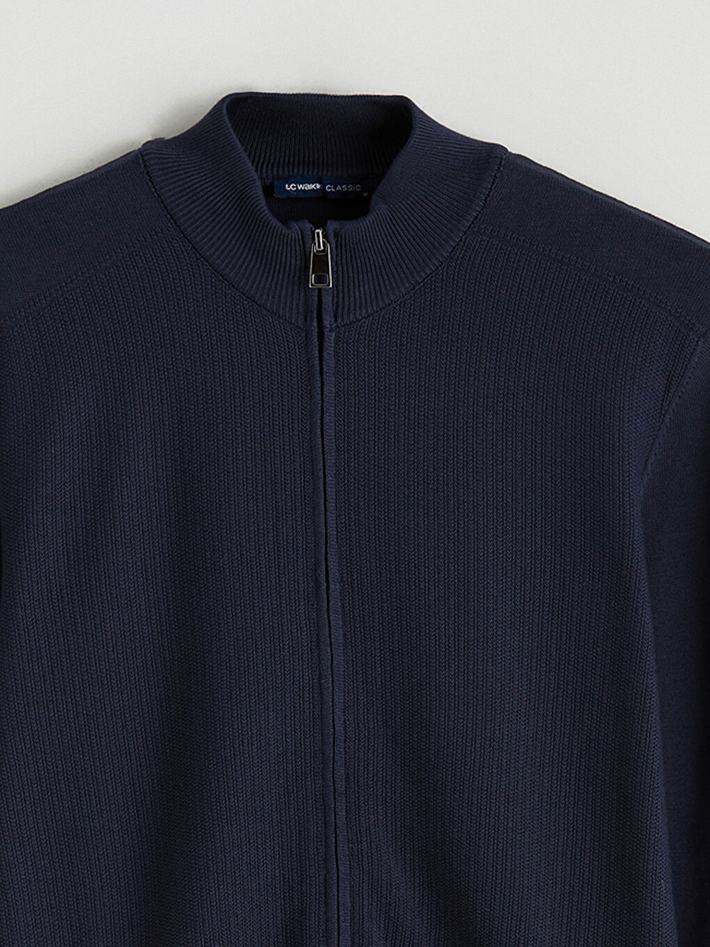 Lacivert Polo Yaka Erkek Triko Hırka-5