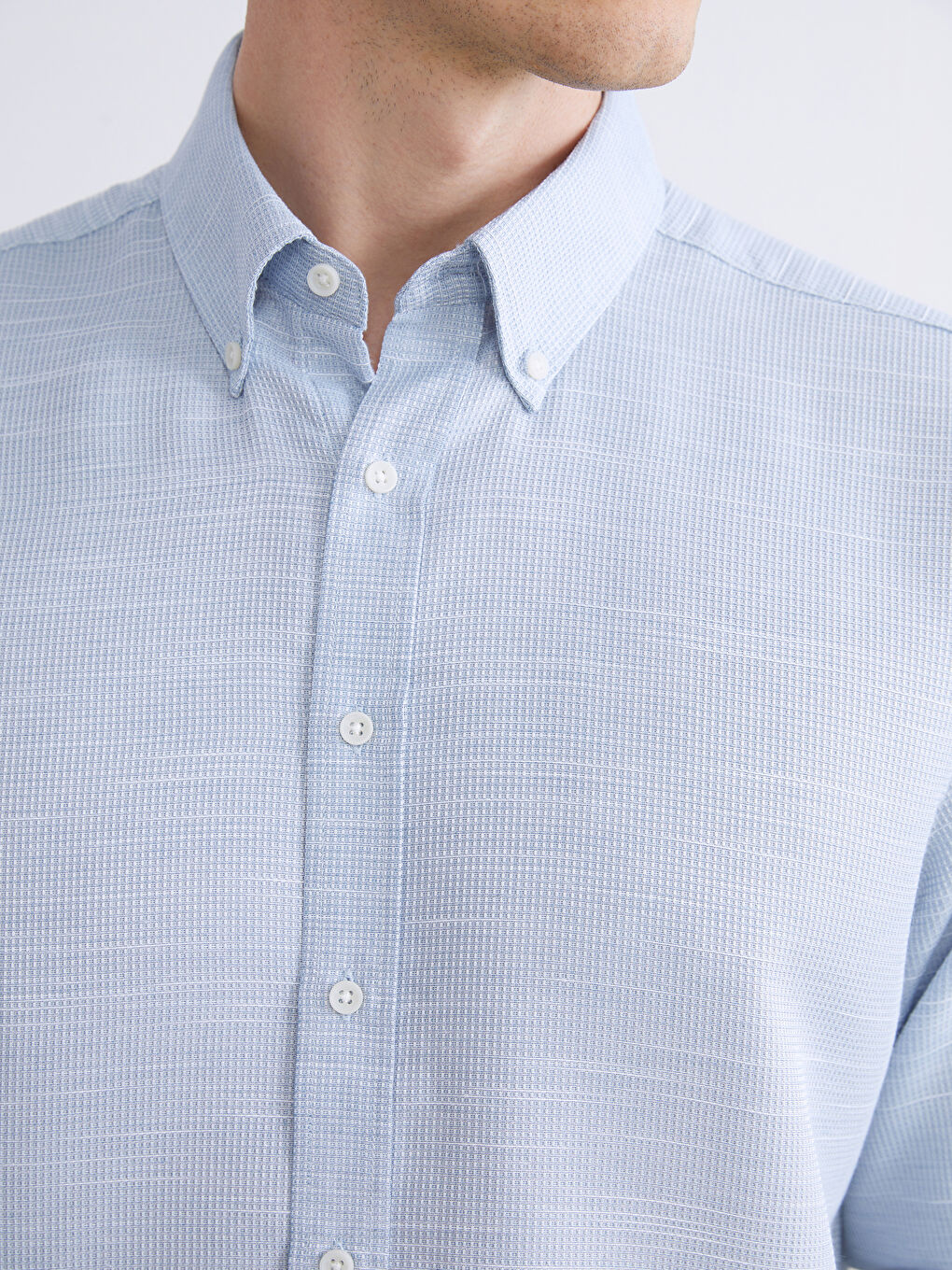 Regular Fit Dobby Shirt-2