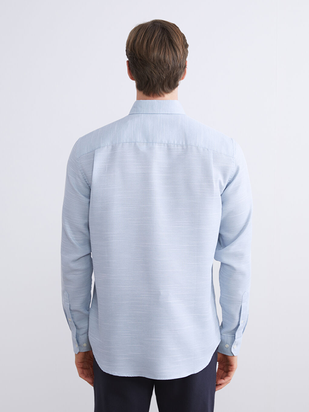 Regular Fit Dobby Shirt-3