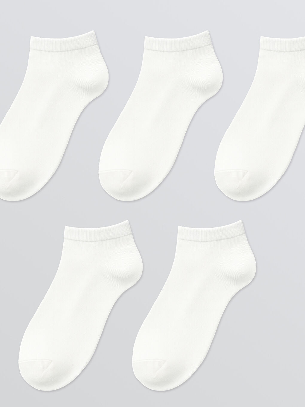 Woman WHITE Trainer Socks-1