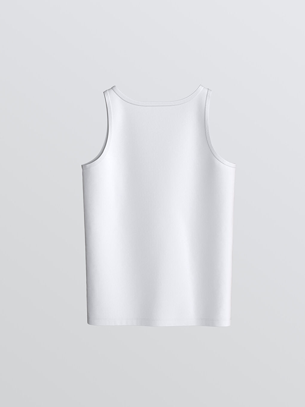 Beyaz Bisiklet Yaka Erkek Çocuk Atlet 5'li-2