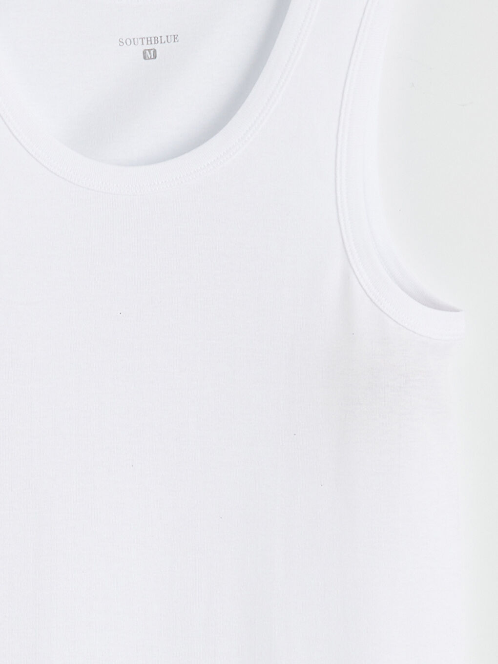 Beyaz U Yaka Erkek Atlet 2'li-11