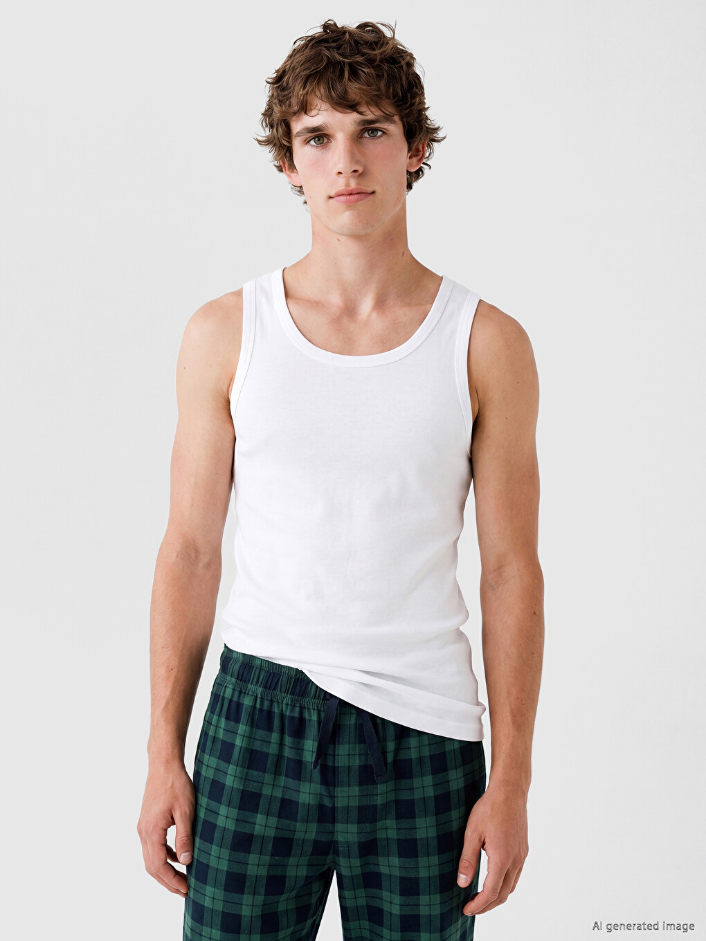 U Neck Men's Tank Top 2 Pack