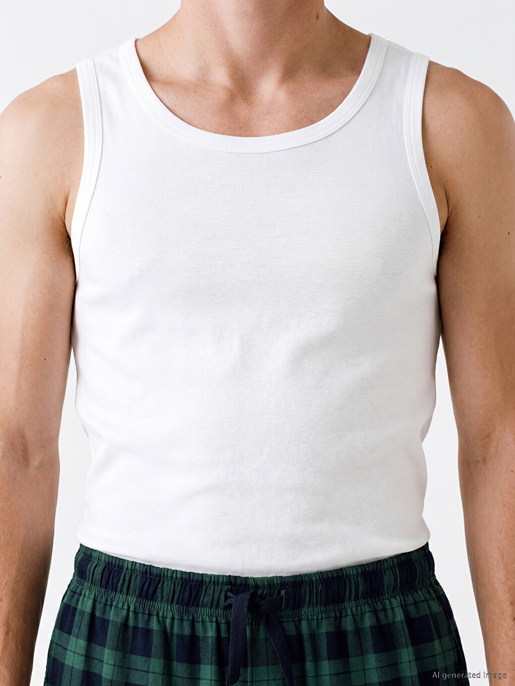 U Neck Men's Tank Top 2 Pack-4
