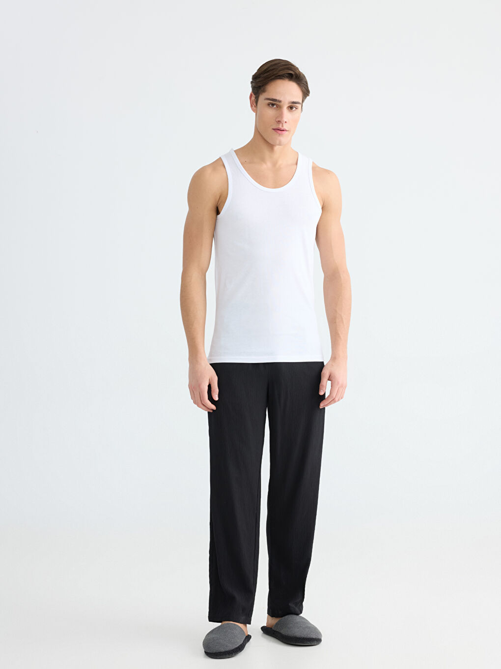 Men's U-Neck Cotton Undershirt 2-Pack-1